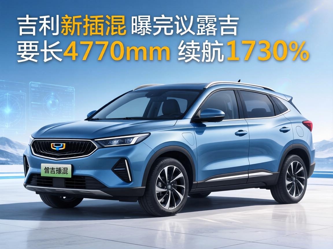 吉利新插混SUV曝光！车长4770mm，续航1730公里