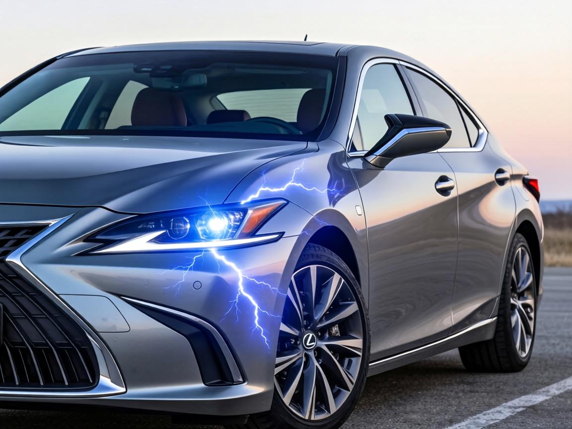 雷克萨斯ES混动版曝光，闪电大灯+溜背造型，这造型喜欢吗