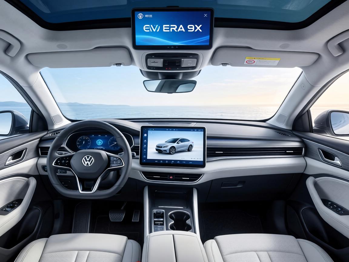 大众ID. ERA 9X内饰官图！双连大屏+后排吸顶大屏