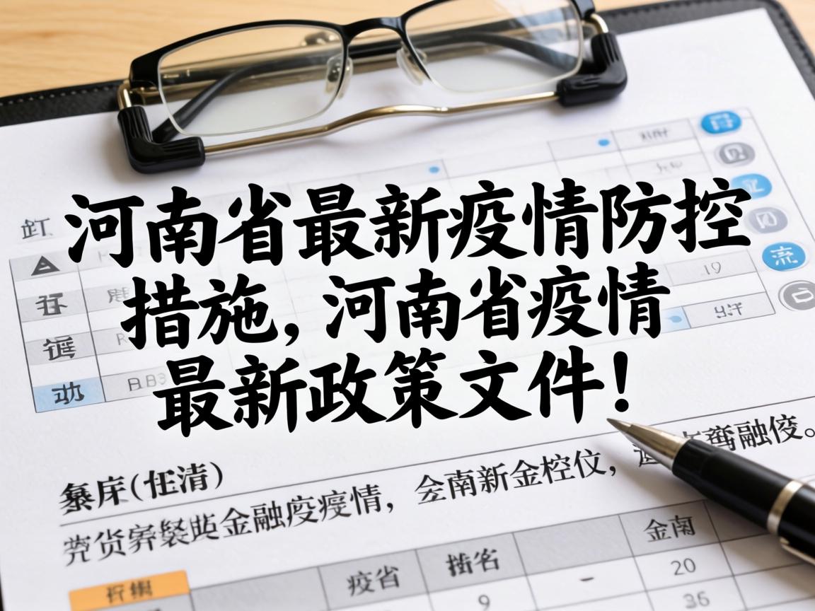 【河南省最新疫情防控措施/河南省疫情最新政策文件】