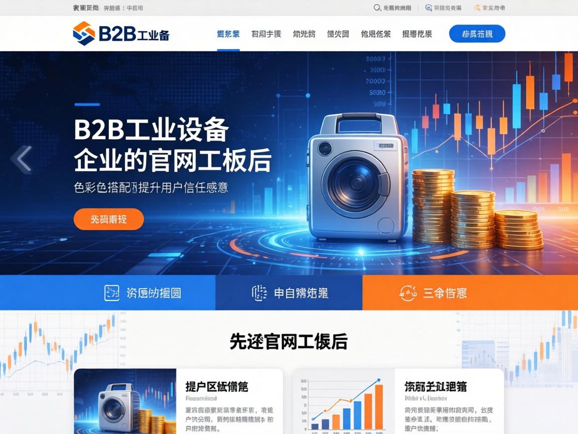 B2B工业设备企业官网改版后如何通过色彩搭配提升用户信任感