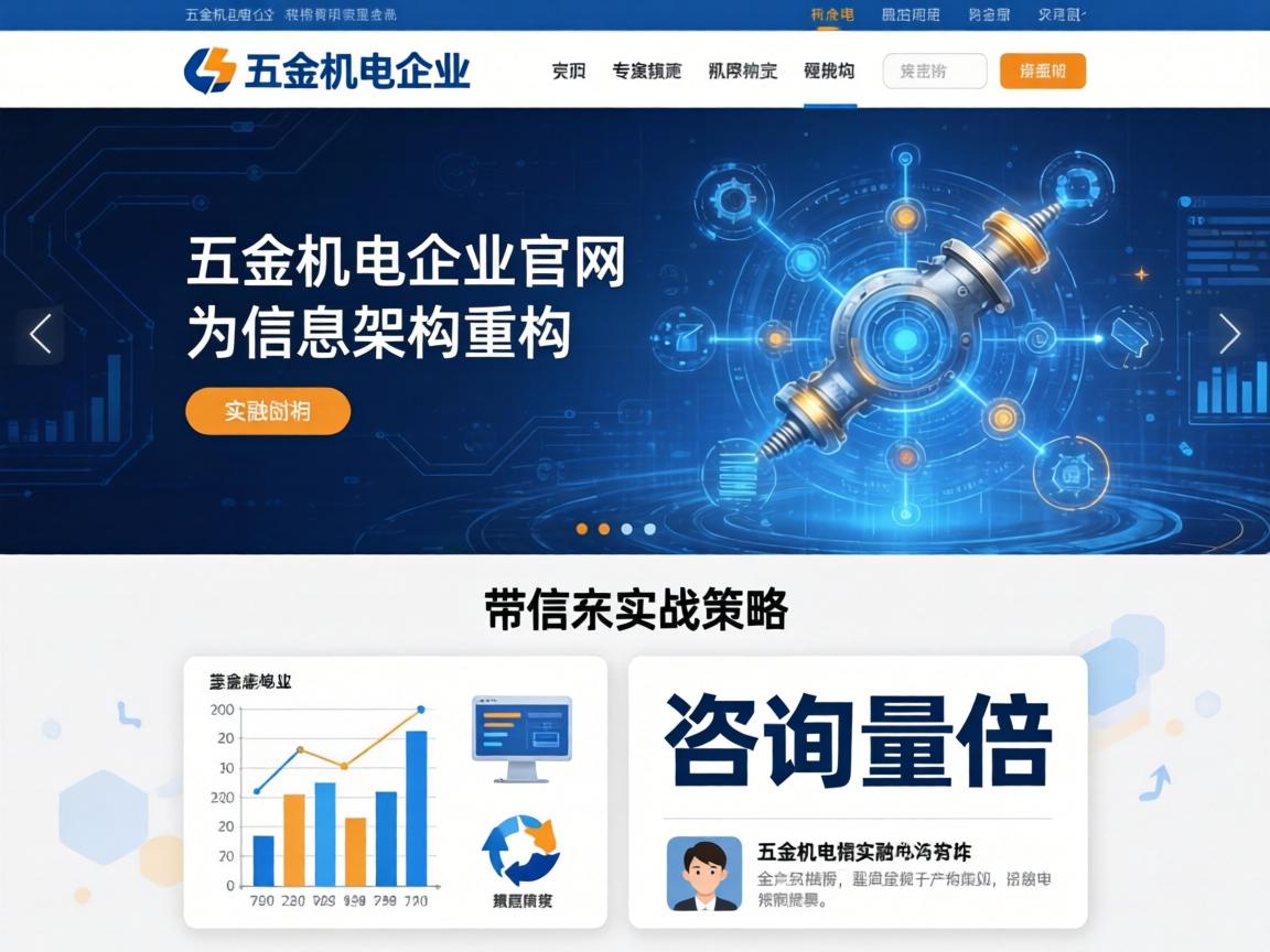 五金机电企业官网信息架构重构带来咨询量翻倍的实战策略