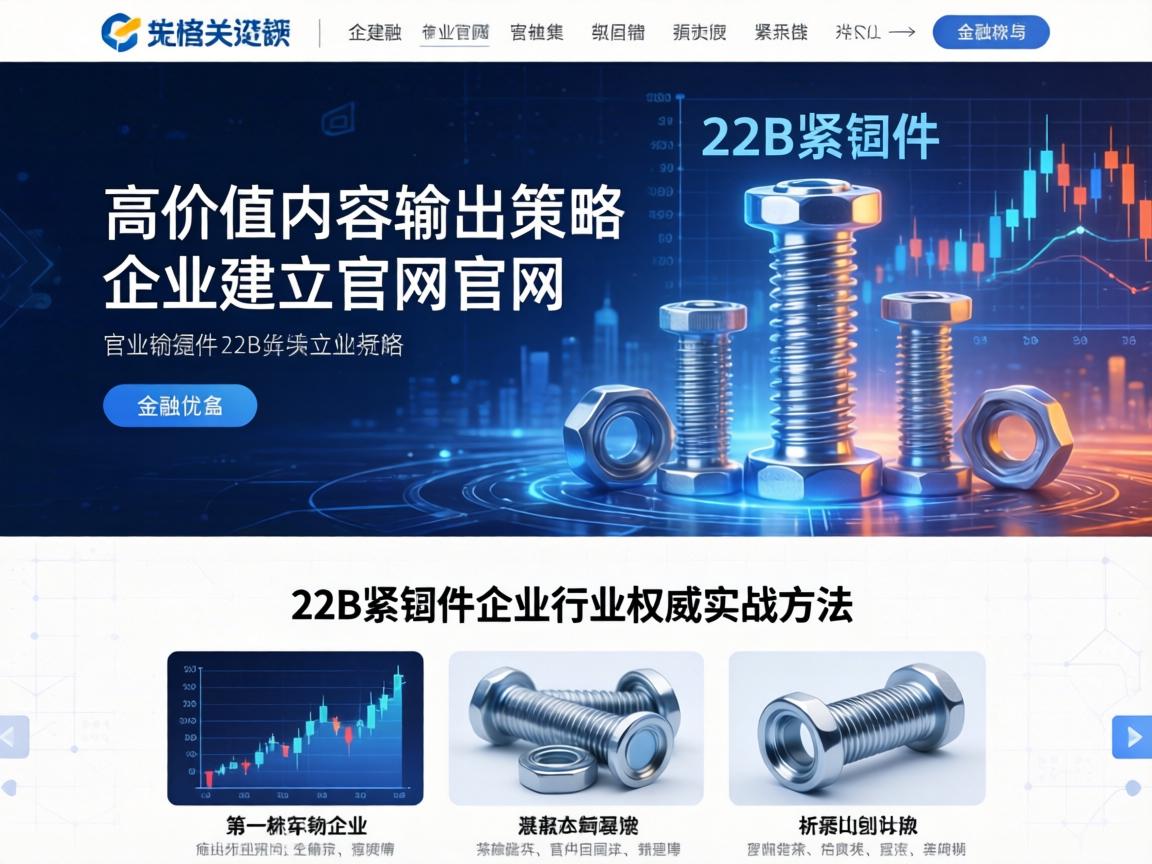 高价值内容输出策略 B2B紧固件企业官网建立行业权威的实战方法