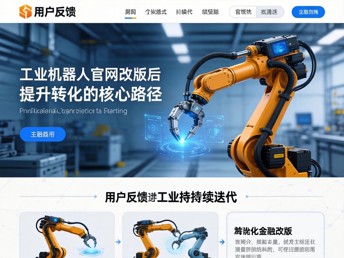 从用户反馈到持续迭代 工业机器人官网改版后提升转化的核心路径