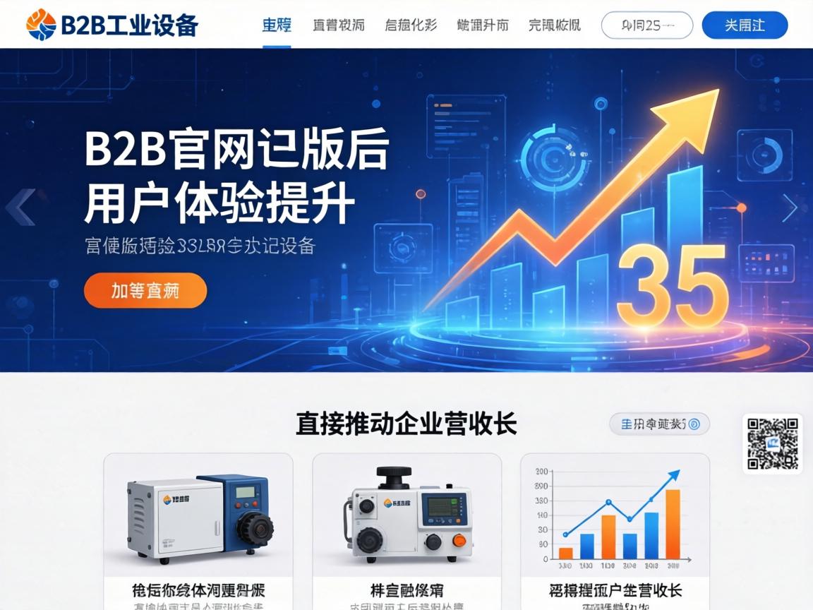 B2B工业设备官网改版后用户体验提升如何直接推动企业营收增长35%