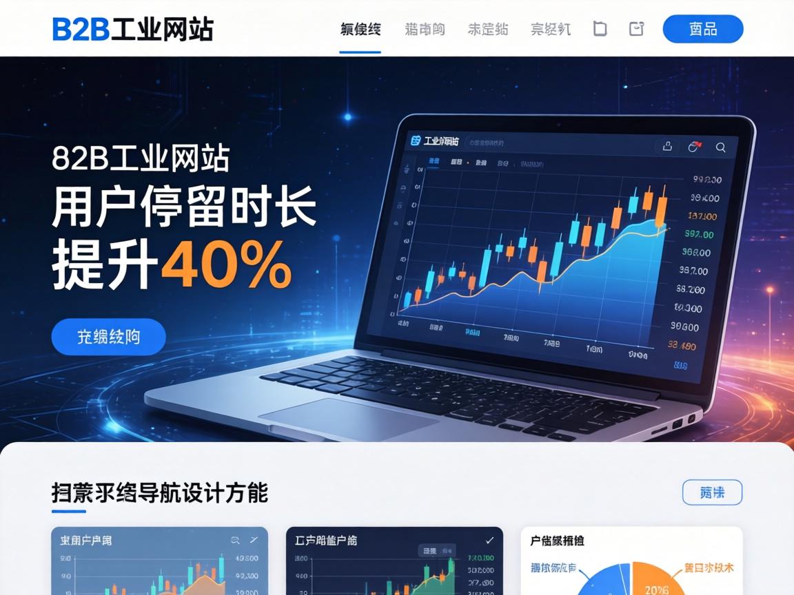 B2B工业网站用户停留时长提升40%的视觉与导航设计方法
