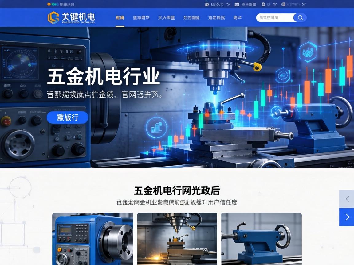 机床五金机电行业官网改版后如何通过色彩与排版提升用户信任度