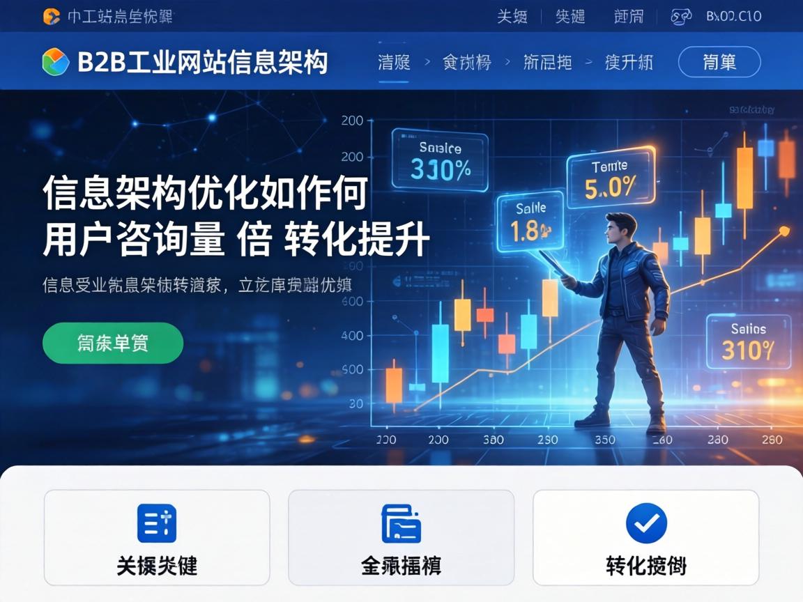 B2B工业网站信息架构优化如何助力用户咨询量翻倍与转化提升
