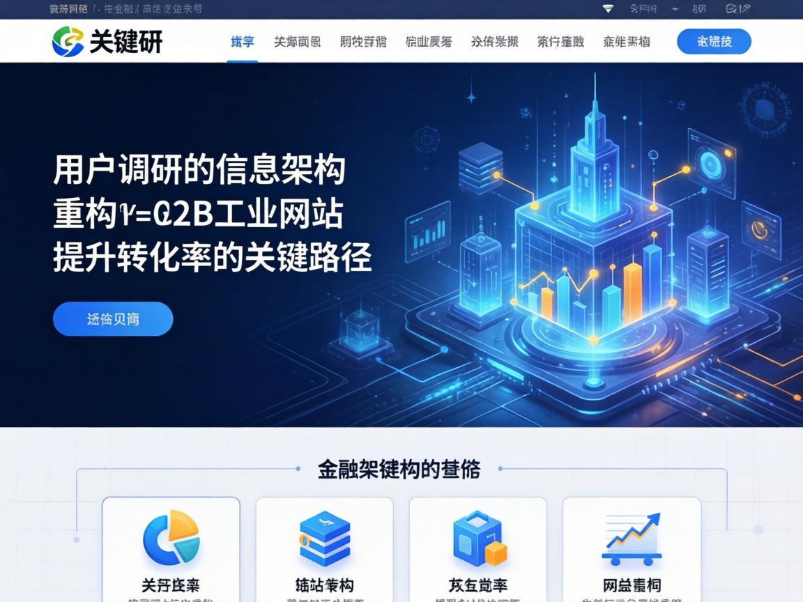 从用户调研到信息架构重构 B2B工业网站提升转化率的关键路径