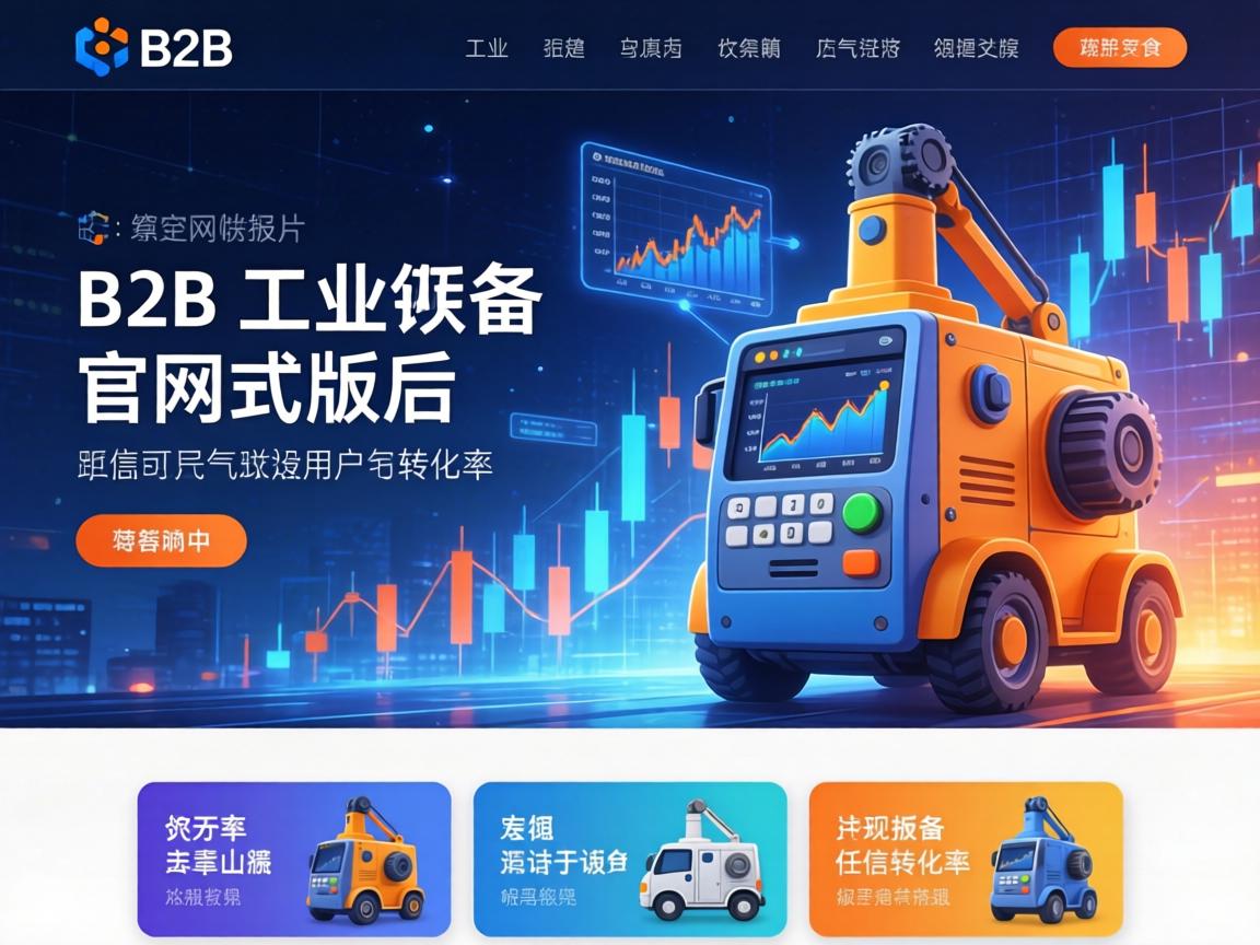 B2B工业设备官网改版后如何通过色彩与排版提升用户信任与转化率