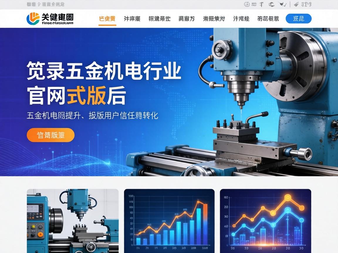 机床五金机电行业官网改版后如何通过色彩与排版提升用户信任与转化