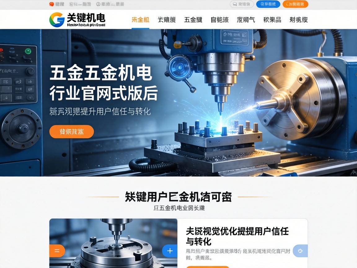 机床五金机电行业官网改版后如何通过视觉优化提升用户信任与转化