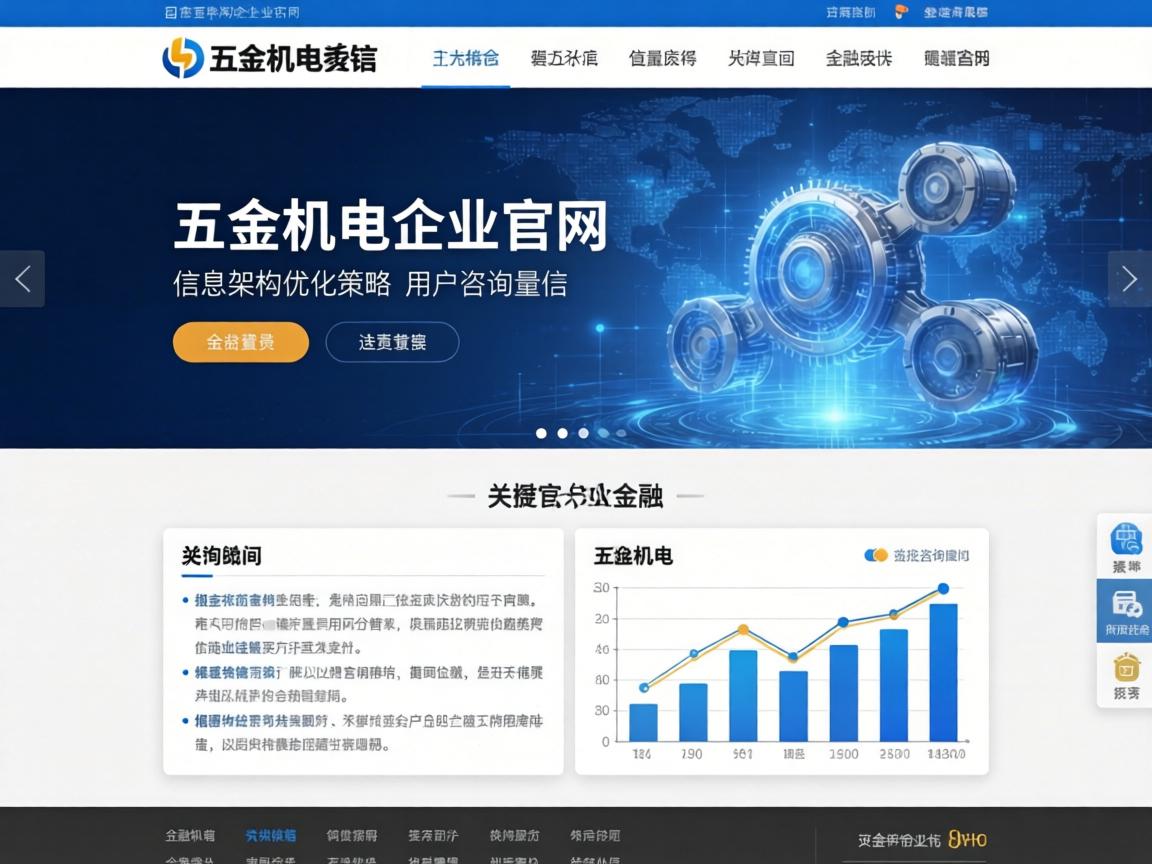 五金机电企业官网信息架构优化策略助力用户咨询量翻倍