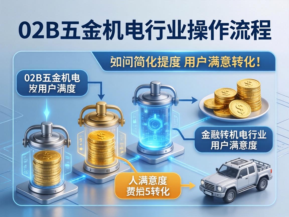 如何通过简化操作流程提升B2B五金机电行业用户满意度与转化