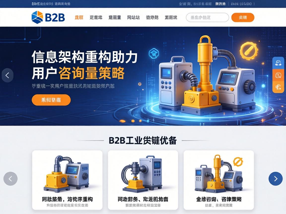 B2B工业设备网站信息架构重构策略如何助力用户咨询量翻倍
