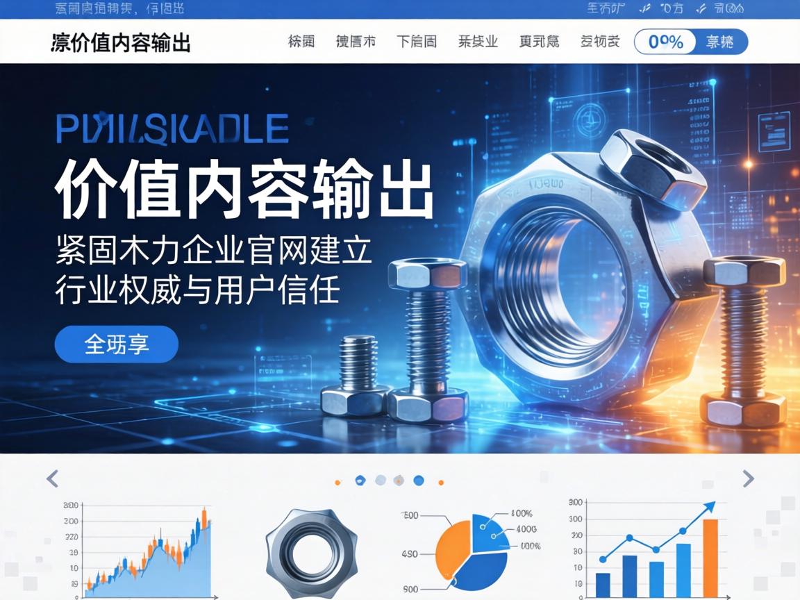 高价值内容输出如何助力紧固件企业官网建立行业权威与用户信任