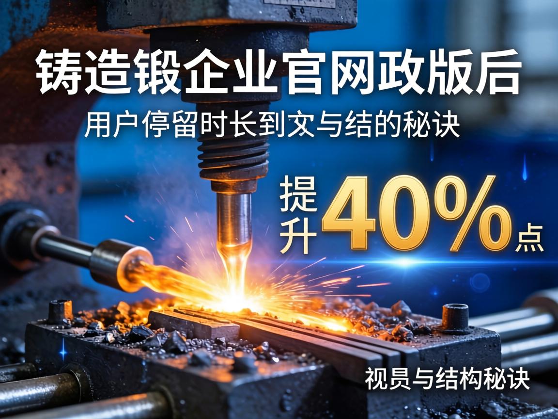 铸造锻压企业官网改版后用户停留时长提升40%的视觉与结构秘诀
