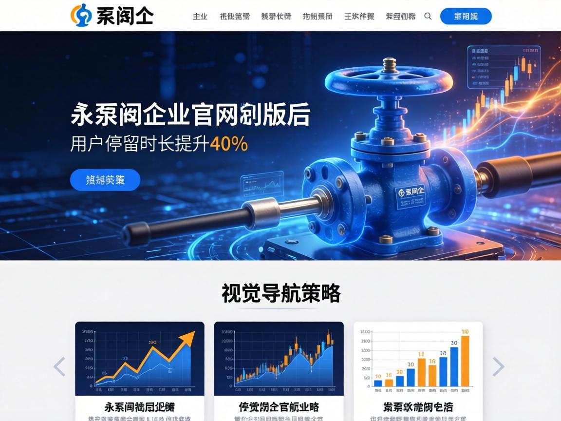 泵阀企业官网改版后用户停留时长提升40%的视觉导航策略