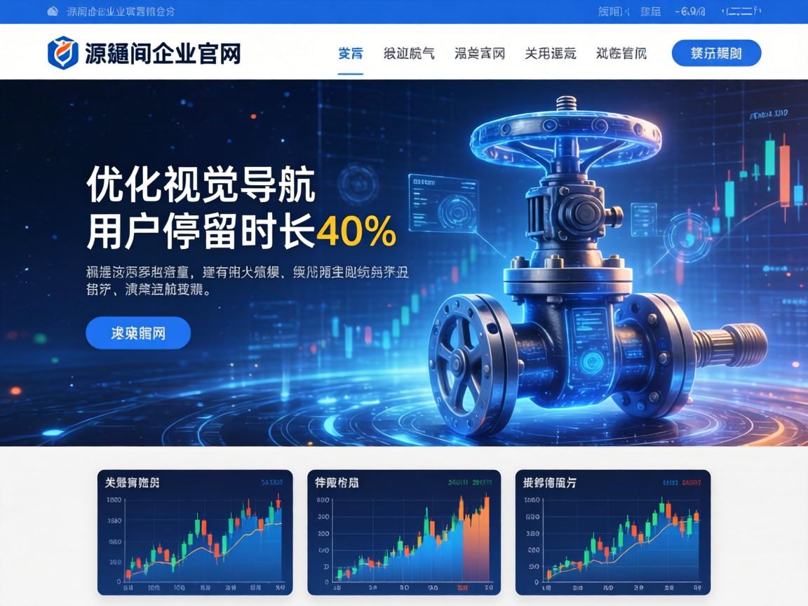 泵阀企业官网如何通过优化视觉与导航提升用户停留时长40%