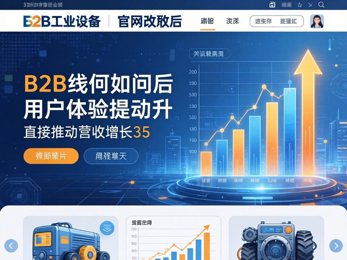 B2B工业设备官网改版后如何通过用户体验提升直接推动营收增长35%