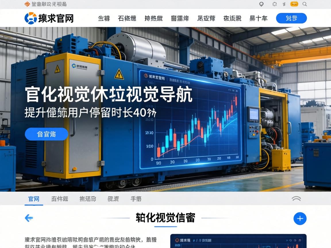 工业设备官网如何通过优化视觉与导航提升用户停留时长40%