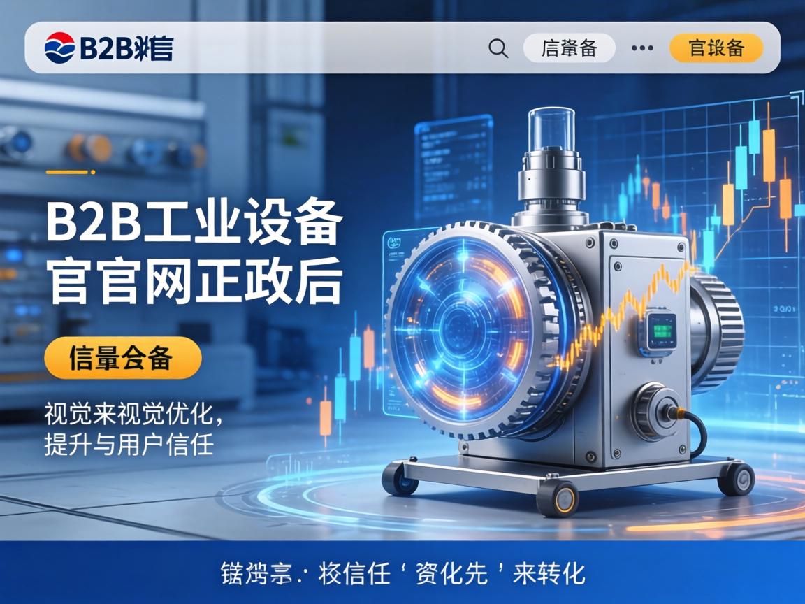 B2B工业设备官网改版后如何通过视觉优化提升用户信任与转化