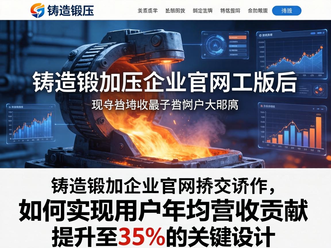 铸造锻压企业官网改版后如何实现用户年均营收贡献提升至35%的关键设计