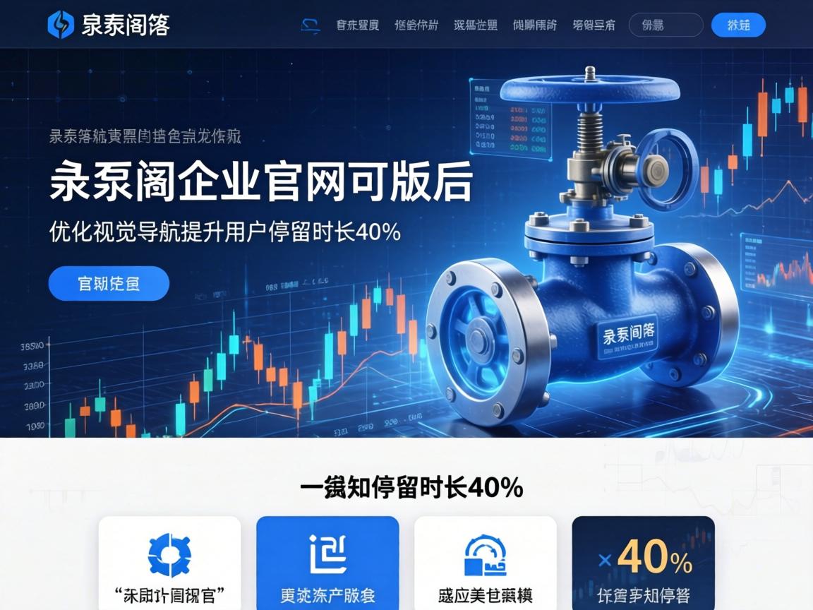 泵阀企业官网改版后如何通过优化视觉导航提升用户停留时长40%