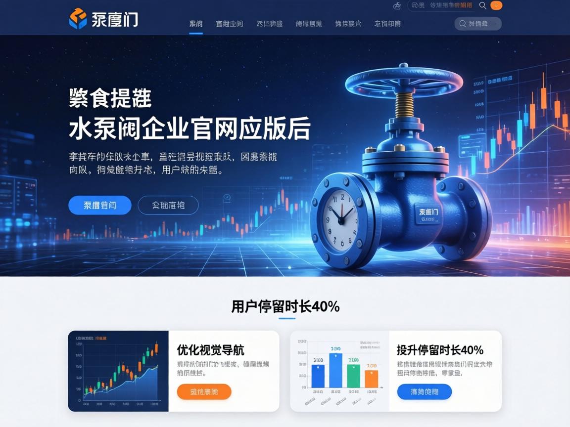 泵阀企业官网改版后如何通过优化视觉导航提升用户停留时长40%
