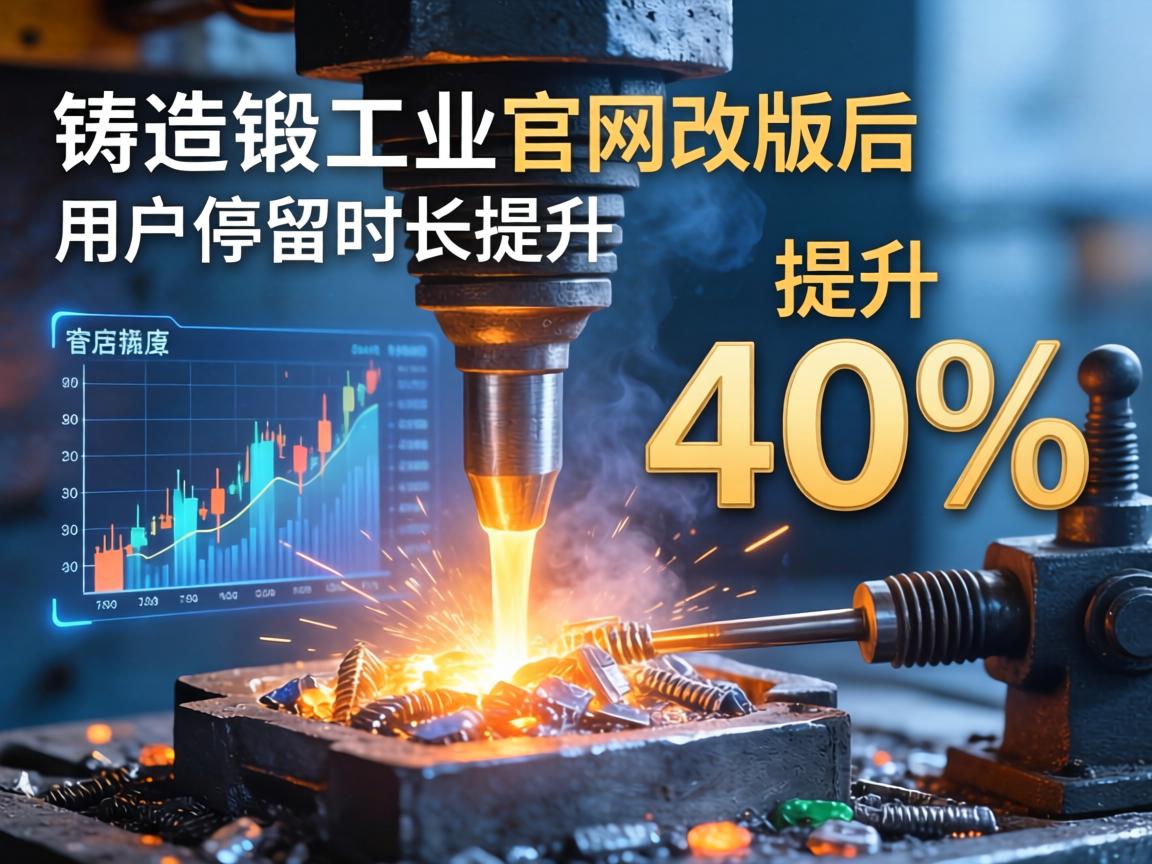 铸造锻压行业官网改版后用户停留时长提升40%的视觉设计策略
