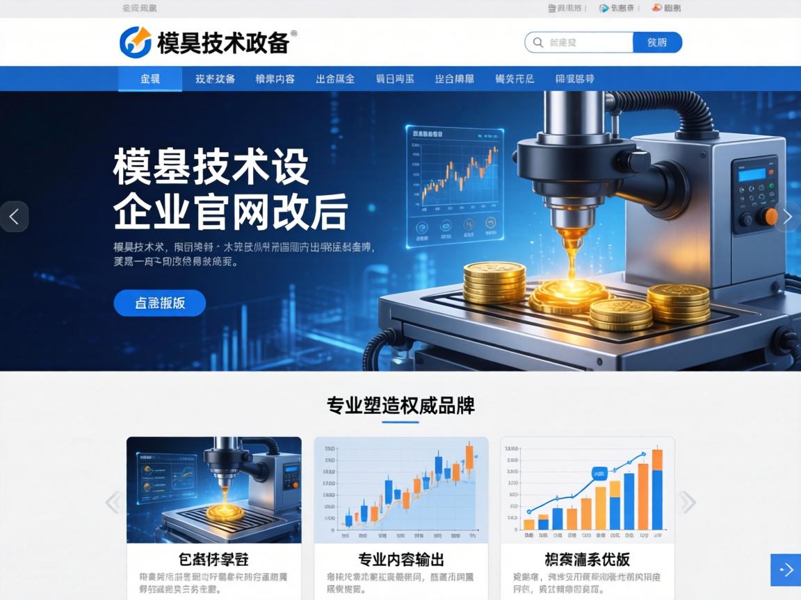 模具技术设备企业官网改版后通过专业内容输出塑造权威品牌