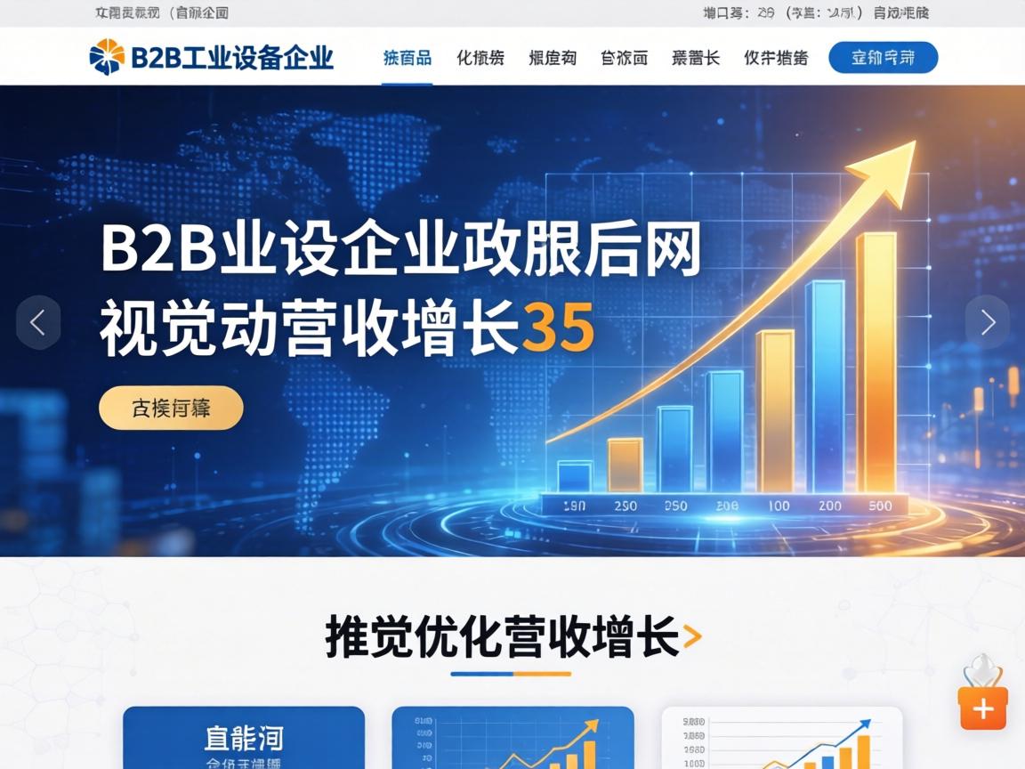 B2B工业设备企业官网改版后如何通过视觉优化推动营收增长35%