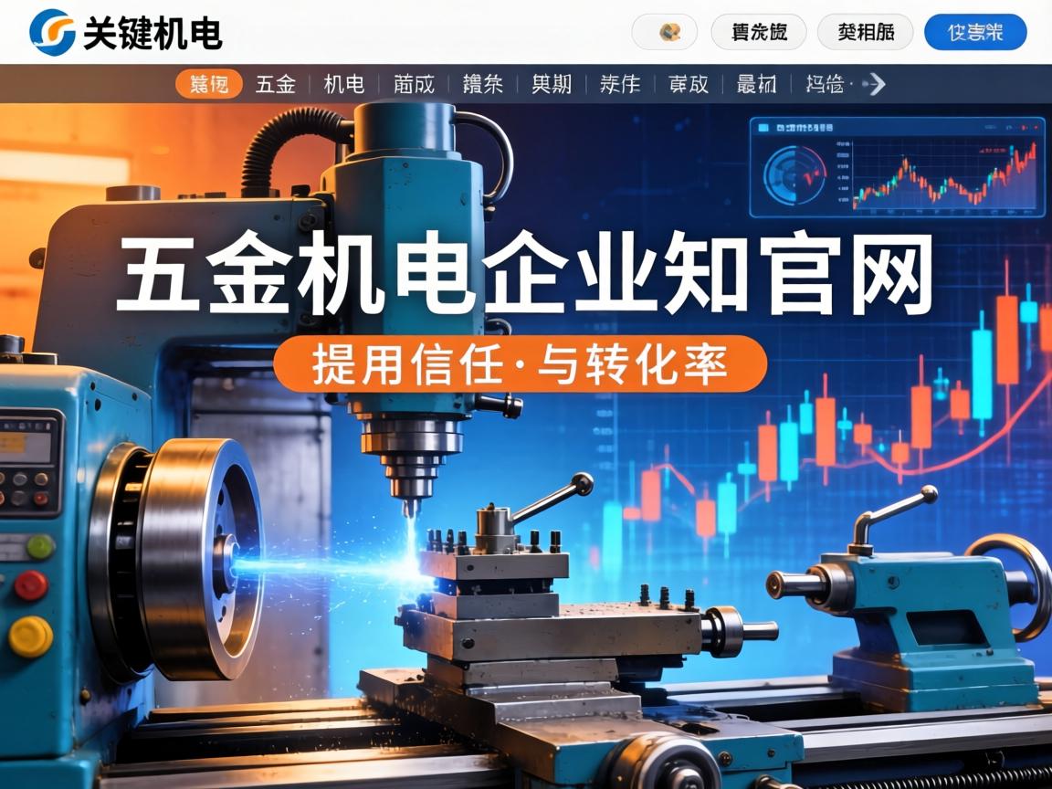 机床五金机电企业官网改版后如何通过色彩与排版提升用户信任与转化率