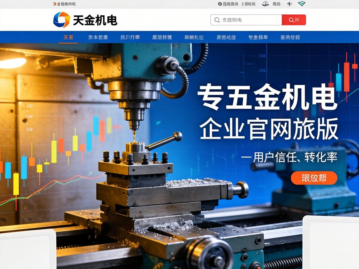 机床五金机电企业官网改版后如何通过色彩与排版提升用户信任与转化率