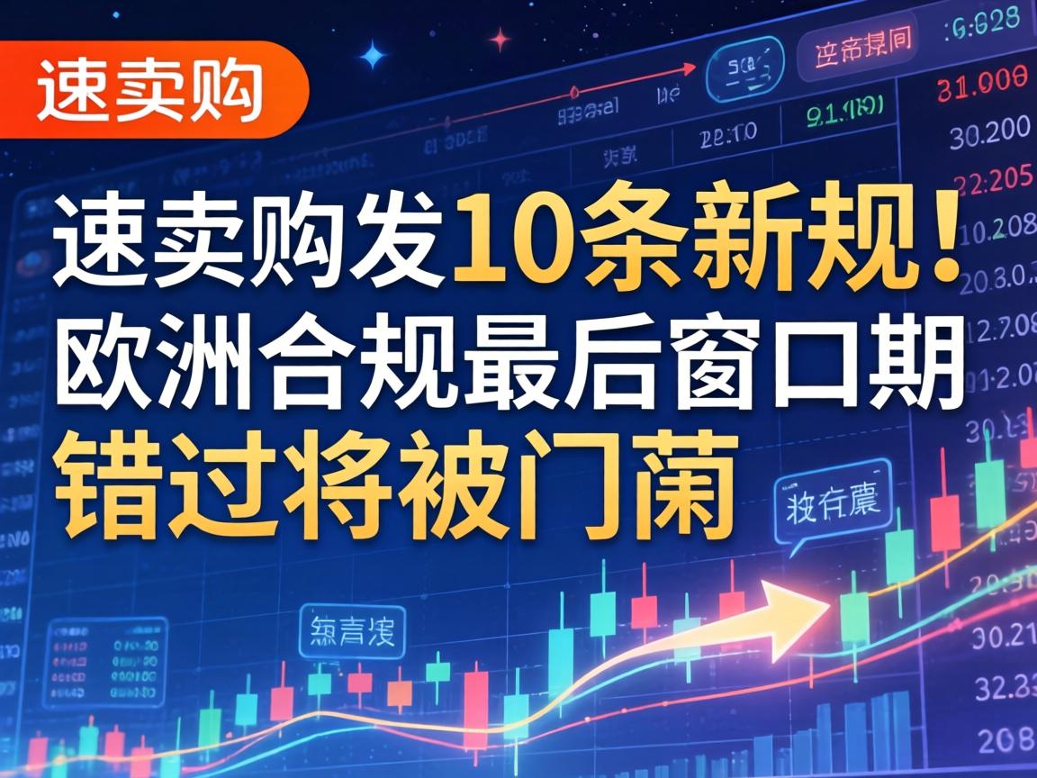速卖通连发10条新规!欧盟合规最后窗口期,错过将被屏蔽