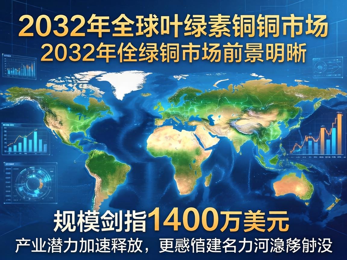 2032年全球叶绿素铜市场前景明晰:规模剑指1400万美元,产业潜力加速释放