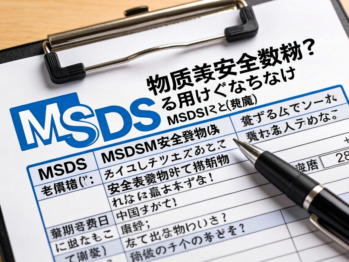 MSDS物质安全数据表是什么概念/MSDS价格MSDS费用/日文日语MSDS翻译