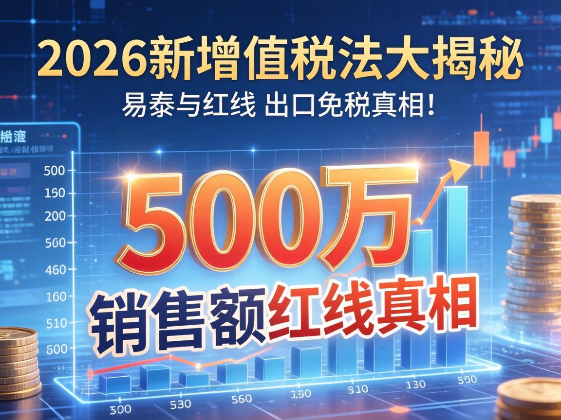 2026新增值税法大揭秘:500万销售额红线与出口免税真相