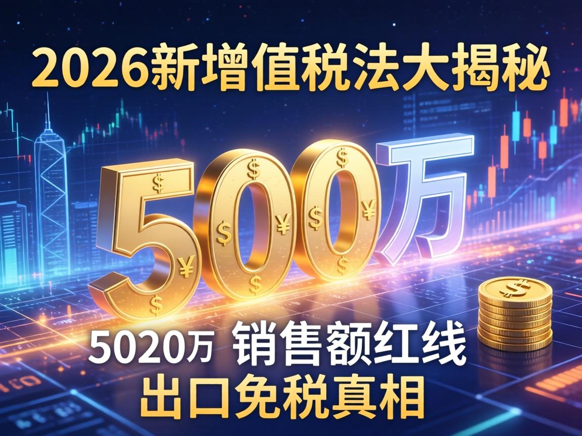 2026新增值税法大揭秘:500万销售额红线与出口免税真相