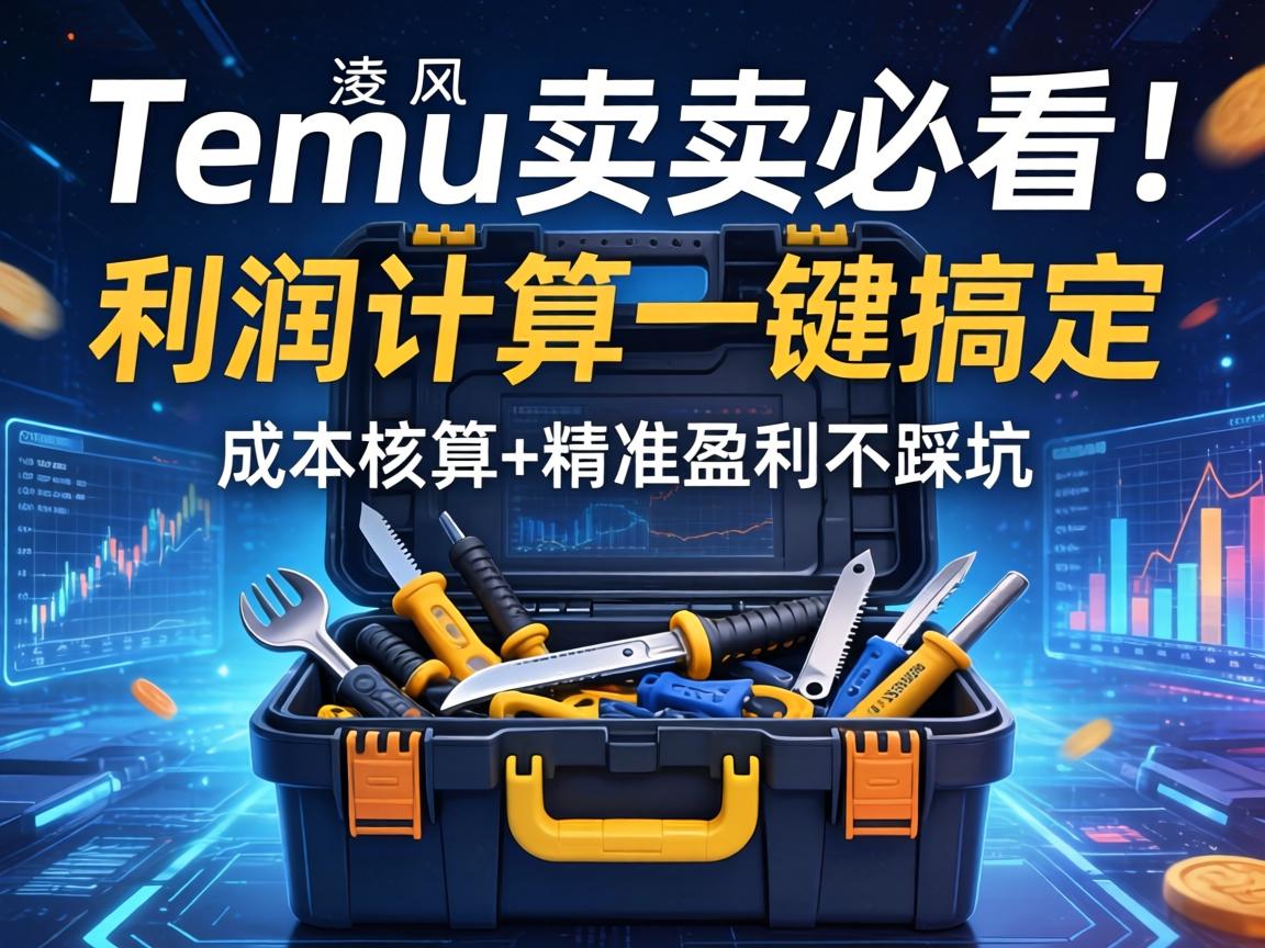 Temu卖家必看！凌风工具箱利润计算一键搞定，成本核算+精准盈利不踩坑