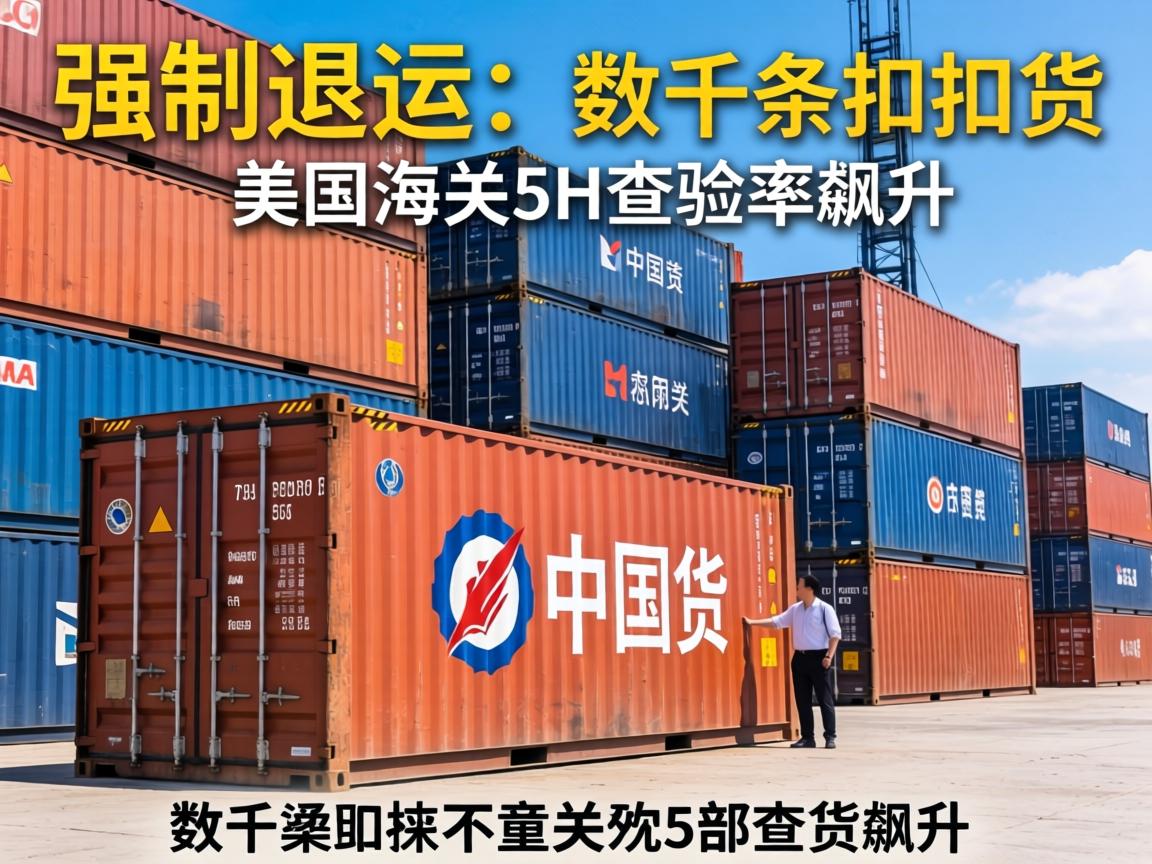 强制退运!数千条中国货柜被扣!美国海关5H查验率飙升