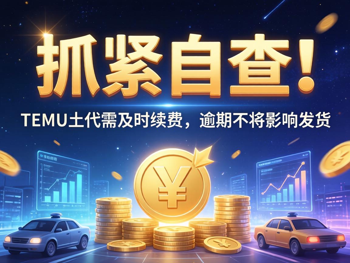 抓紧自查！TEMU土代需及时续费，逾期或将影响发货