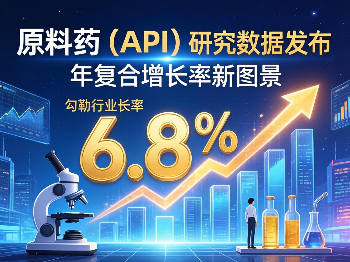 原料药(API)研究数据发布:年复合增长率6.8%,勾勒行业增长新图景