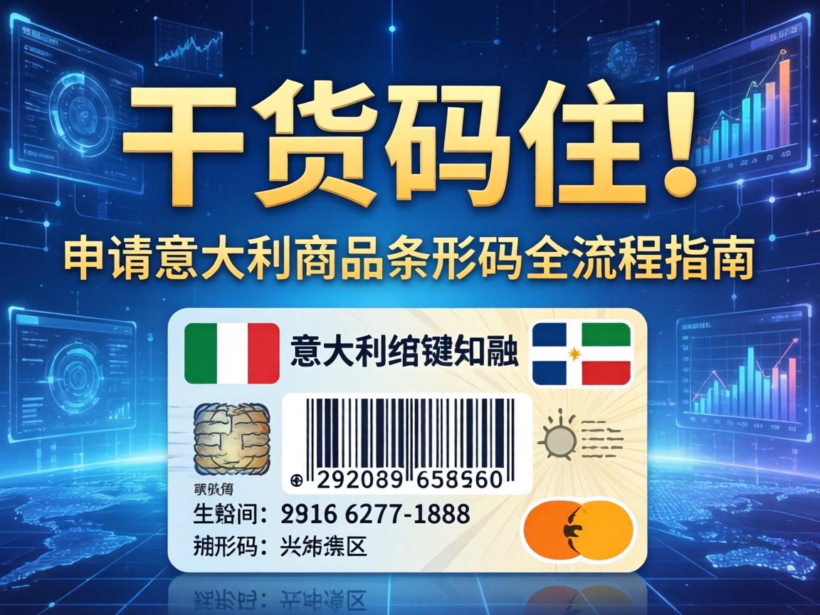 【干货码住】申请意大利商品条形码全流程指南