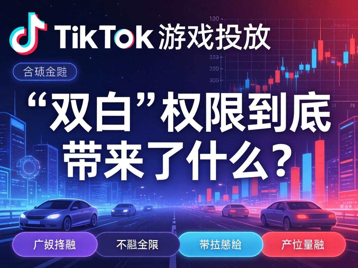 TikTok游戏投放中，“双白”权限到底带来了什么？
