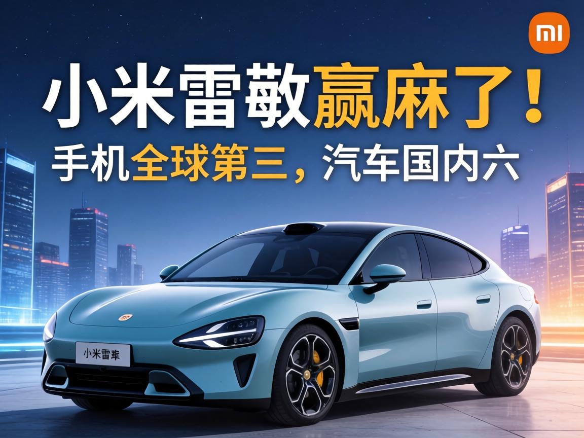 小米雷军赢麻了！手机全球第三，汽车国内第六
