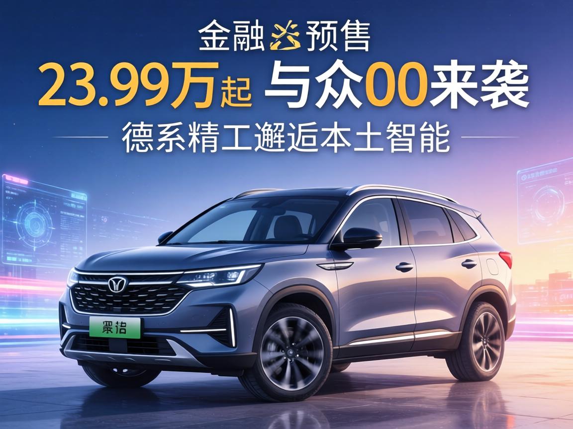 23.99万起预售 与众08来袭 德系精工邂逅本土智能