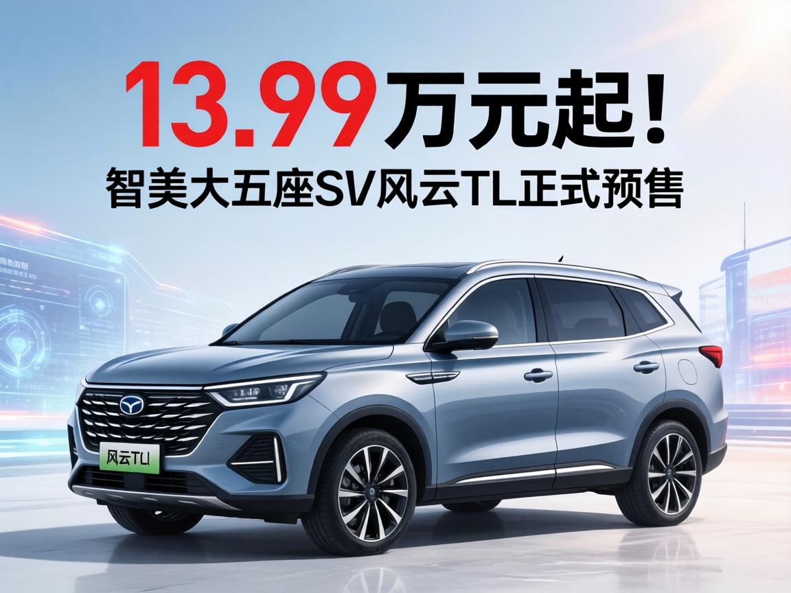 13.99万元起!智美大五座SUV风云T9L正式预售