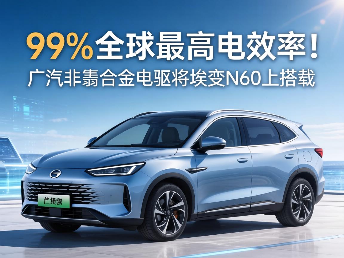 99%全球最高电效率！广汽非晶合金电驱将埃安N60上搭载