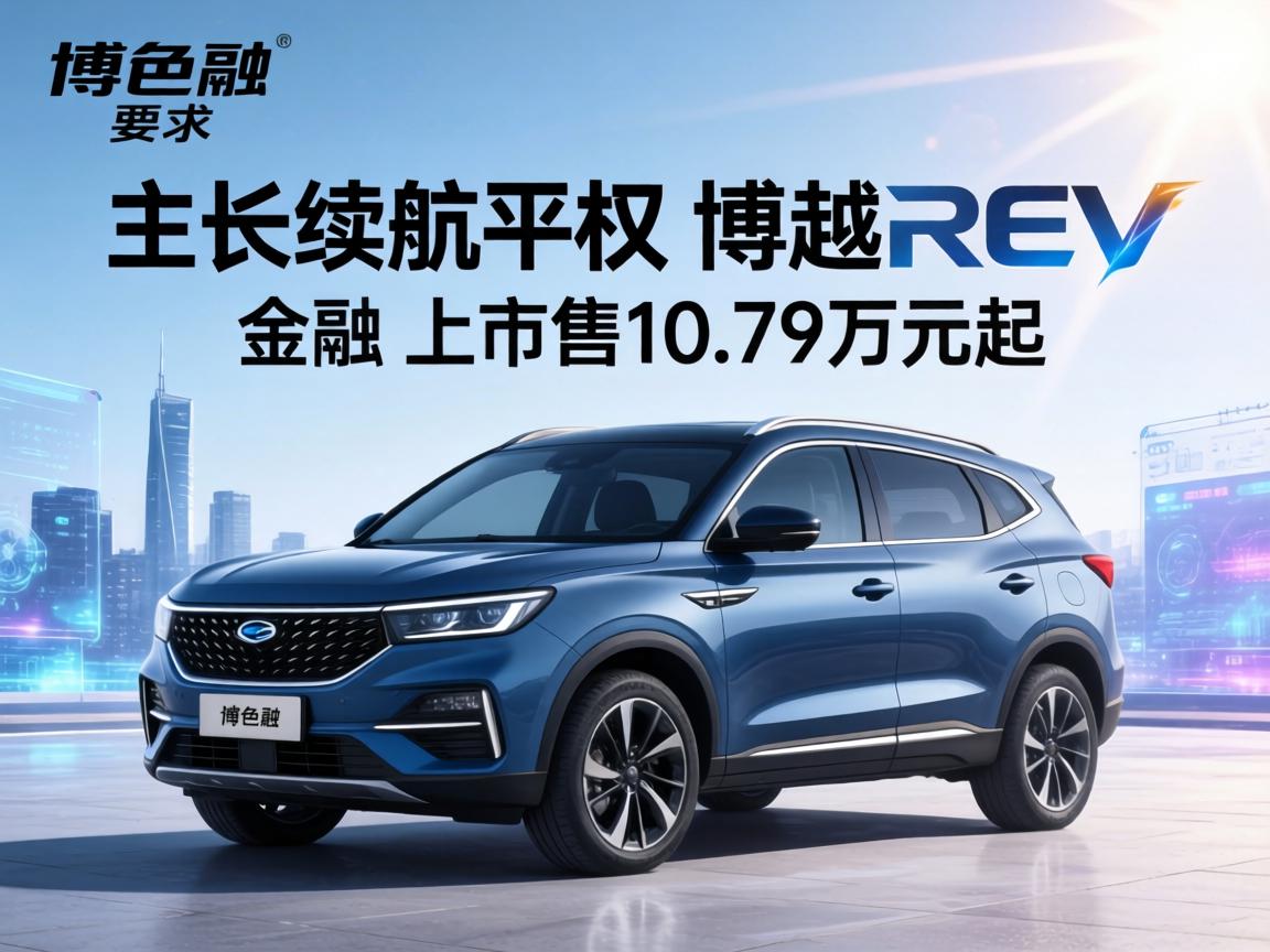 主打长续航平权 博越REV上市售10.79万元起
